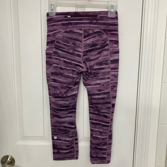 Lululemon Speed Up 21” Crop Shadowed Smoked Mulberry - Picture 7 of 13
